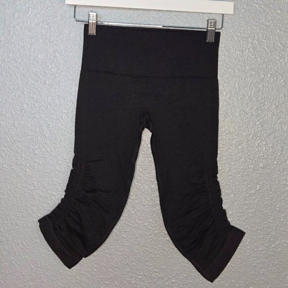 Lululemon In The Flow Crop II - 4 Heathered Deep Coal - Picture 4 of 8